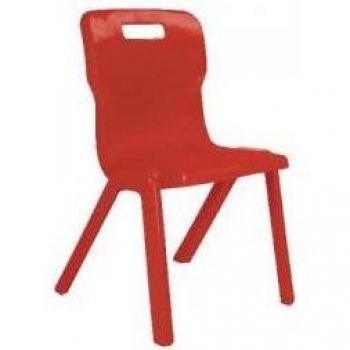 Titan One Piece Chair Size 1 260mm Red