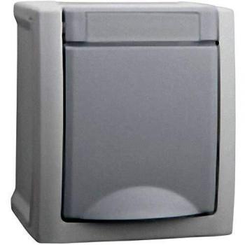 Wet Room Switch Program Earthing Contact Socket Pacific Grey