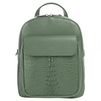 Eleganter Cluty Rucksack, echtes Leder, Made in Italy
