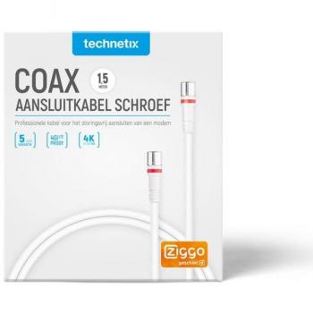 Technetix RLA++30-1.5-S SHOP Modem F-con Coaxkabel 1,5mtr. Z