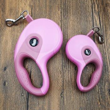 Correa Automática de Tracción Rosa para Perros