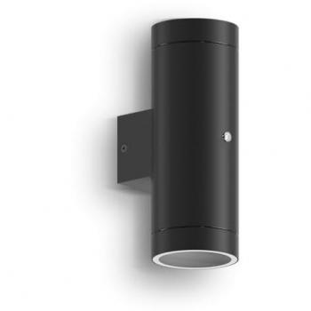 Applique murale Calex Pavia GU10 Noir, réglage up/down + capteur
