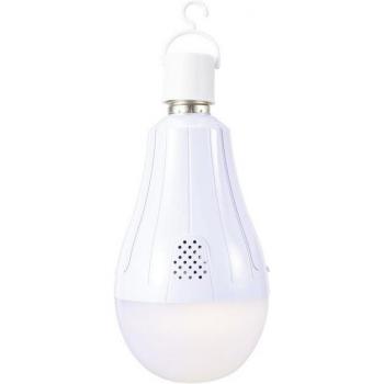 Luminaire LED Voelkner 5627748, batterie interne, E27, 20 W = 203 W, couleur blanc chaud, 95 x195 mm