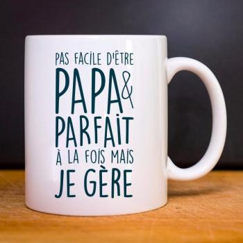 White Dad Warrior Mug
