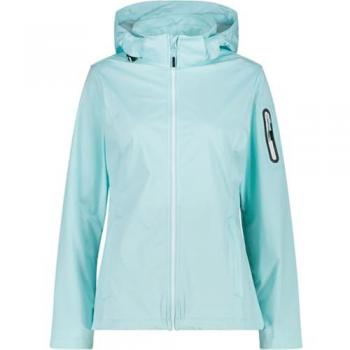 Damen Zip Hood Jacket Türkis – 38 (CMP Light)