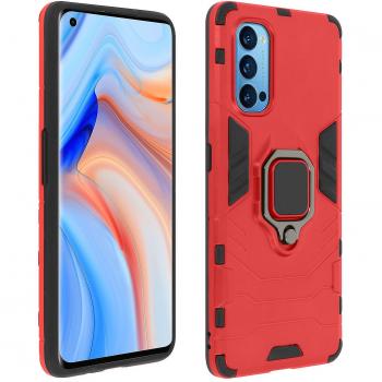 Protezione Anellata Avizar: Cover bi‑materiale rossa per Oppo Reno 4 Pro 5G