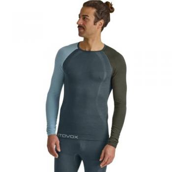 Ortovox Top Uomo 120 COMP LIGHT LONG SLEEVE M Grigio Artico Scuro XXL