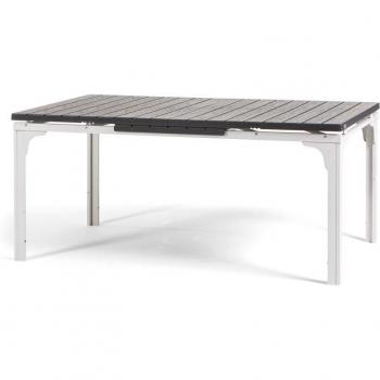 Mesa Rectangular Extensible 180–240 cm, Acero y Polietileno