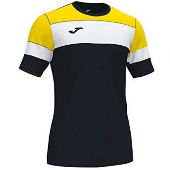 Joma Herren T-Shirt Crew IV, M/C, Schwarz/Gelb