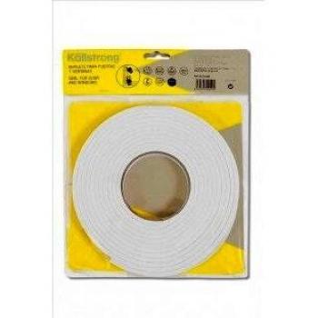 Burlete Adhesivo para Puertas y Ventanas 9x7 mm de Silicona