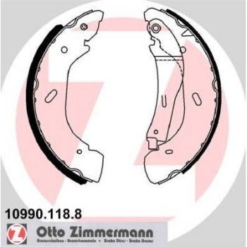 Jeu complet de mâchoires de frein ZIMMERMANN 10990.118.8