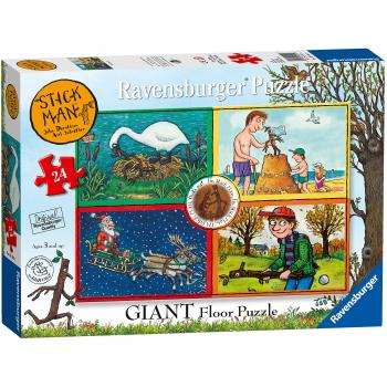 Ravensburger Kids' Giant Jigsaw Puzzle: Stick Man Edition, 24 Pieces