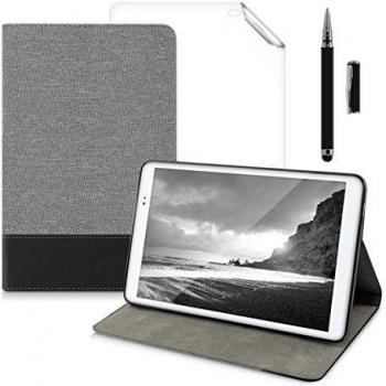 Estuche Elegante Grayscale para Huawei MediaPad T1 10 – Soporte, Lámina Transparente y Stylus incluido