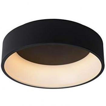 Lucide LED ceiling light Talowe black Ø 45 cm