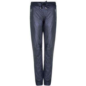 Infinity Damen Jogging-Lederhose schwarz Nappaleder EU 36 / UK 8