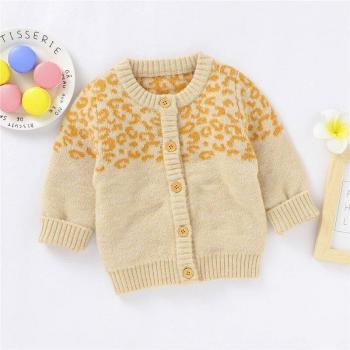 Pull Tricot Léopard Filles 3M-24M