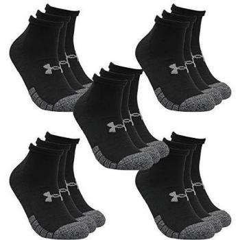 Under Armour Black HeatGear Low Cut Socks 3-Pack
