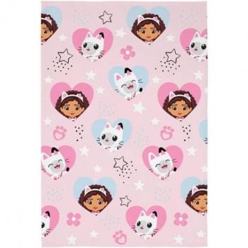 Coperta Unica Size Pile Stellata e Cuore per Gabby's House of Dolls