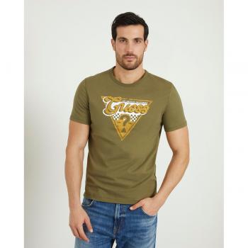 Guess Triángulo: Camiseta de Manga Corto con Logo