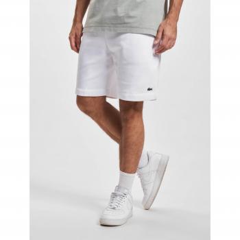 Pantaloncini Sportivi Lacoste GH9627 – Shorts dritti in Felpa Bianco