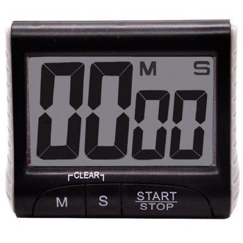 Temporizador Digital ABS con Silicona Negra 10x7 cm