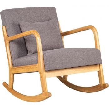 Chaise à bascule scandinave Nordlys en gris