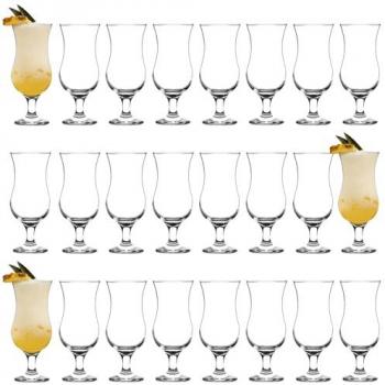 Hurricane Style Pina Colada Glasses