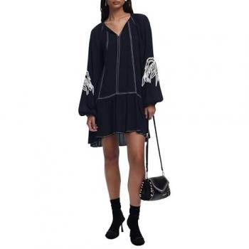 Vestido Desigual Bordado para Mujer