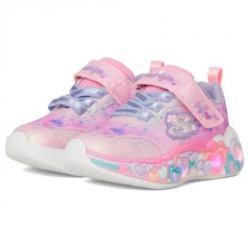 Sapatilhas Rosa Skechers Coração Eterno