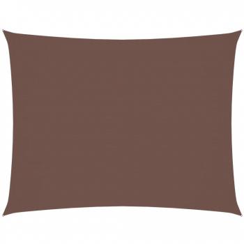 VidaXL 4x5 m Rectangular Sunshade Sail in Brown