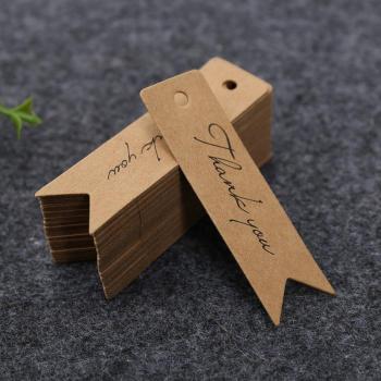 Kraftpapier Hängeetiketten 100 Stück mit Liebe gestaltet