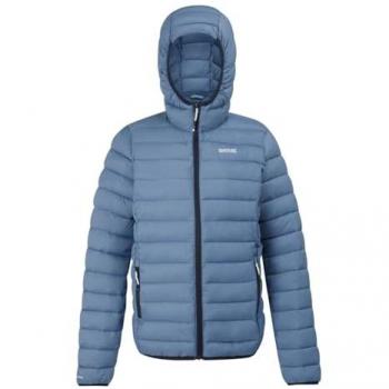 Chaqueta Outdoor con Capucha Marizion para Mujer, Azul, Impermeable y Aislante, Talla 12