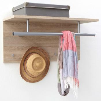 Meissa Oak Wall Coat Rack, 72x29.3x34.5 cm