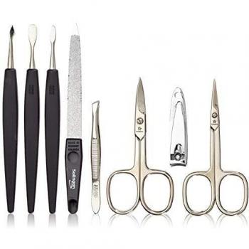 Pfeilring Maniküre-Set, dunkelbraun, 8-teilig