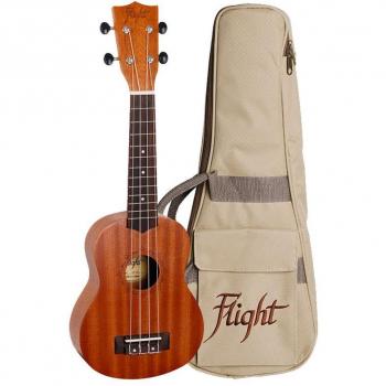 Ukulélé soprano Flight Natural Series NUS310 avec housse