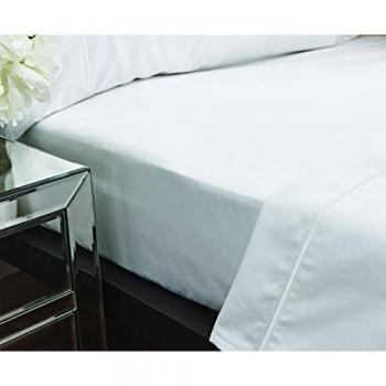 Bianca White 800TC Cotton Sateen Extra Deep Fitted Sheet