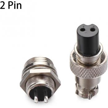 GX12 12mm Male & Female Aviation Socket Connector (1 Pair)