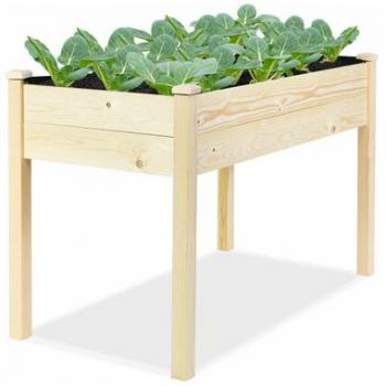 Outdoor Wooden Vegetable Garden Bed
