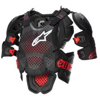 Protector Corporal A-10 V2 Negro y Rojo para Motociclistas