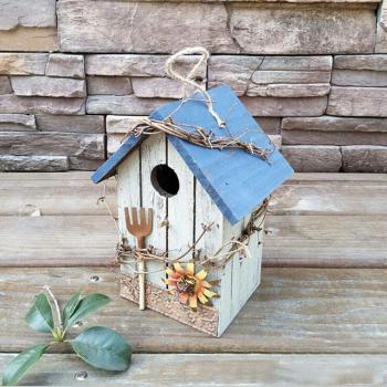Nido de Madera pintado a Mano 7,8 – Casa de Pájaros