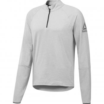 Sudadera Reebok LS Quarter Zip, Hombre, Color Gris