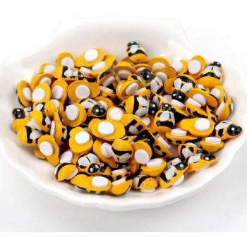 Cabochon mixte abeille pour bricolage 13mm