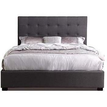 Sommier coffre Layton 180 cm tissu gris