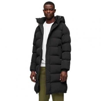 Chaqueta Acolchada Superdry XXL: Nylon Reciclado, Color Negro
