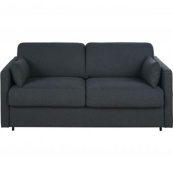 Canapé textile gris anthracite 2/3 places convertible
