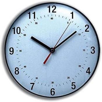 Classic Wall Clock White and Black