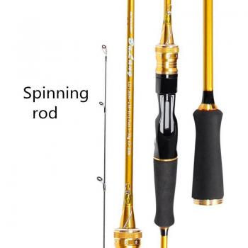 Gold Black 1.8m 2.1m Fishing Rod for Street and Boat