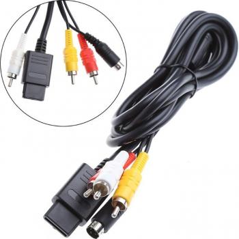 1.8M/6FT Multifunction AV Cable for Nintendo Gamecube, 64, SNES, NGC, N64