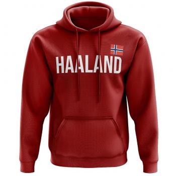 Vêtement à capuche Erling Haaland Norvège rouge XXL
