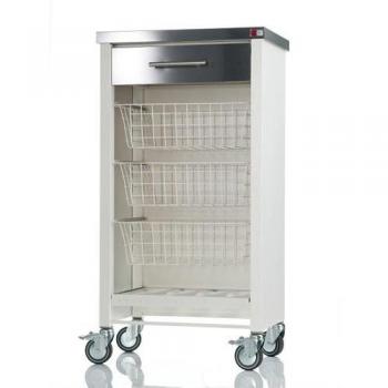 Don Hierro Stainless Top Kitchen Trolley – Chelsea White